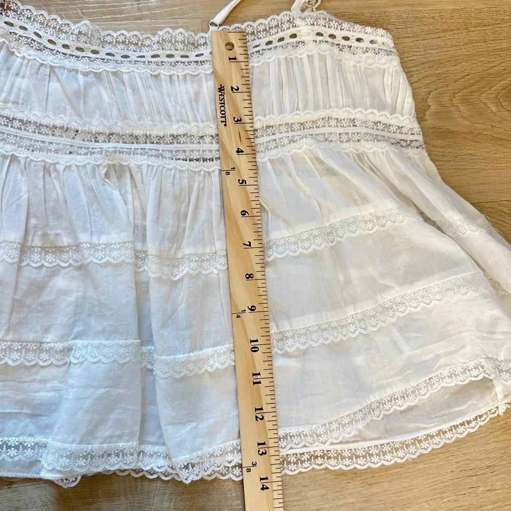 NWT Free People Intimately Women's L Darling Dreams Cami Top Lace Ivory Coquette